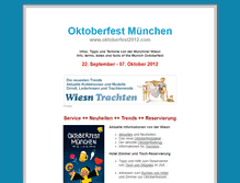 Tablet Screenshot of oktoberfest2012.com